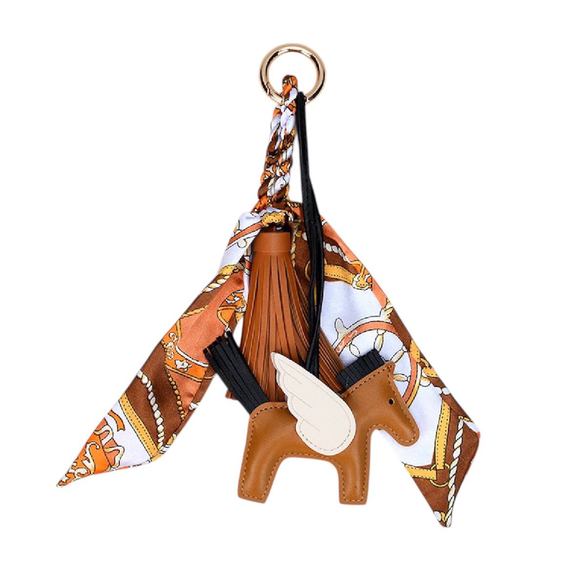 Winged horse bag charm