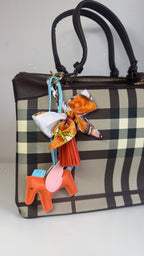 Winged horse bag charm