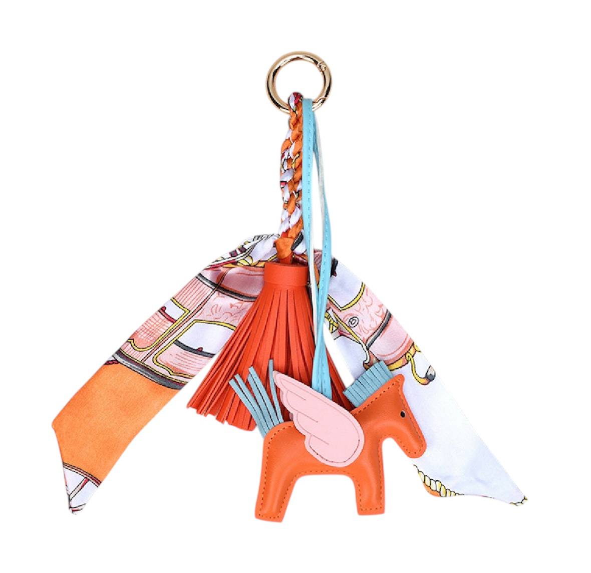Winged horse bag charm