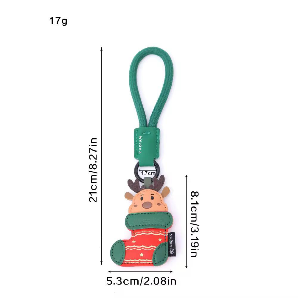 Santa and Reindeer bag charms / keychains