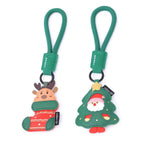 Santa and Reindeer bag charms / keychains